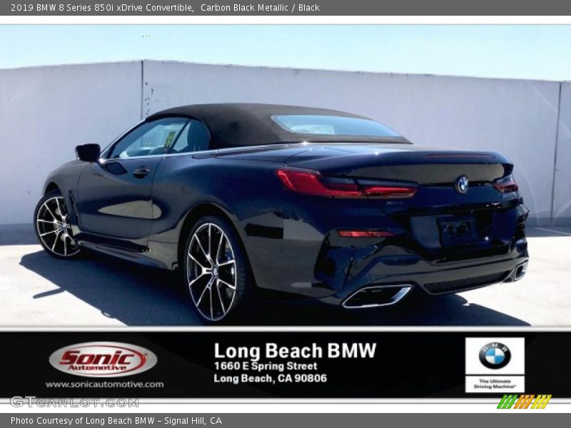 Carbon Black Metallic / Black 2019 BMW 8 Series 850i xDrive Convertible