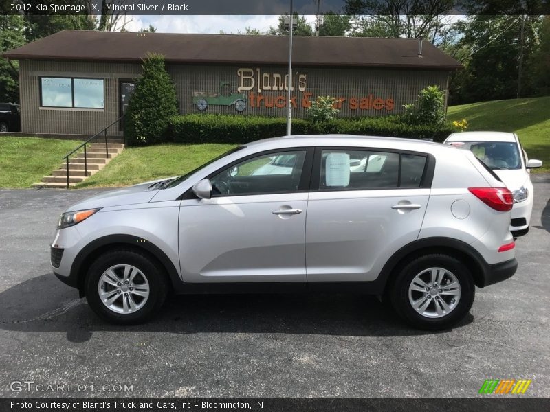 Mineral Silver / Black 2012 Kia Sportage LX