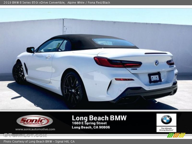 Alpine White / Fiona Red/Black 2019 BMW 8 Series 850i xDrive Convertible