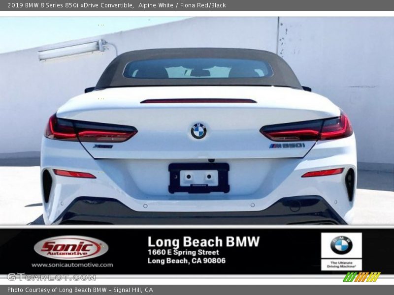Alpine White / Fiona Red/Black 2019 BMW 8 Series 850i xDrive Convertible