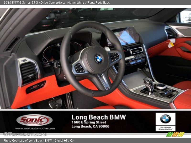 Alpine White / Fiona Red/Black 2019 BMW 8 Series 850i xDrive Convertible