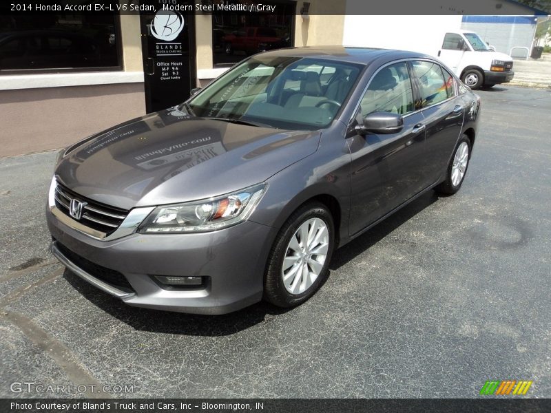 Modern Steel Metallic / Gray 2014 Honda Accord EX-L V6 Sedan