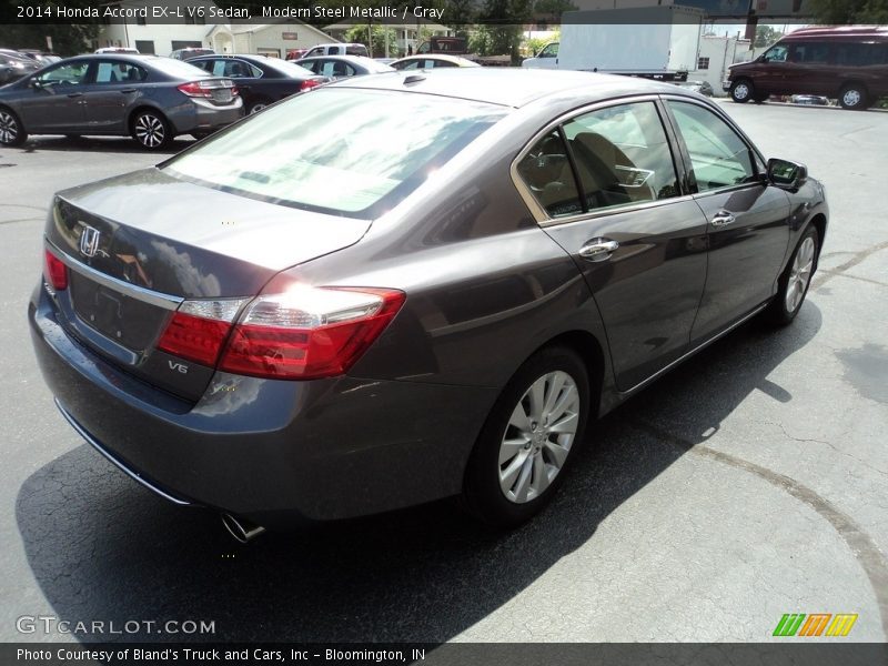 Modern Steel Metallic / Gray 2014 Honda Accord EX-L V6 Sedan