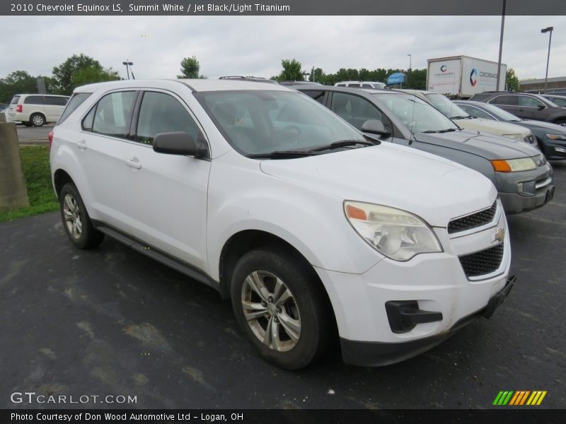 Summit White / Jet Black/Light Titanium 2010 Chevrolet Equinox LS