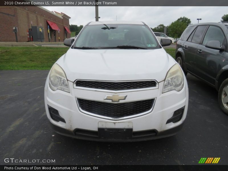 Summit White / Jet Black/Light Titanium 2010 Chevrolet Equinox LS