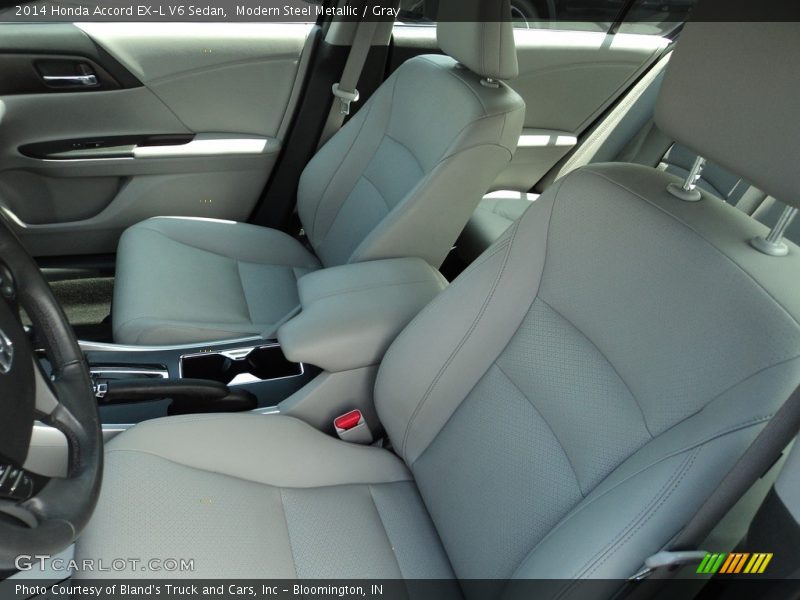 Modern Steel Metallic / Gray 2014 Honda Accord EX-L V6 Sedan