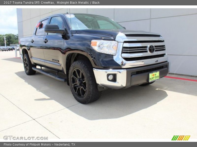 Midnight Black Metallic / Black 2017 Toyota Tundra SR5 CrewMax