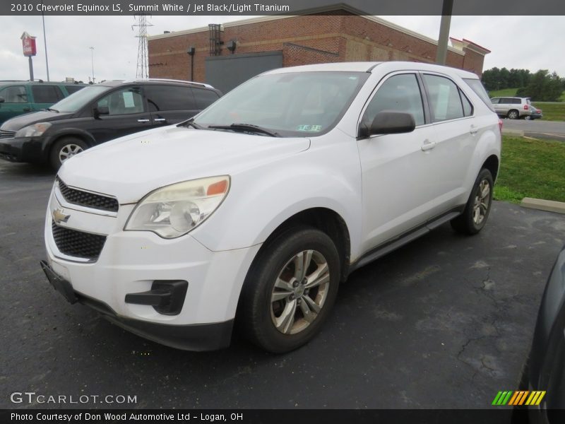 Summit White / Jet Black/Light Titanium 2010 Chevrolet Equinox LS