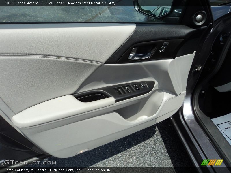 Modern Steel Metallic / Gray 2014 Honda Accord EX-L V6 Sedan