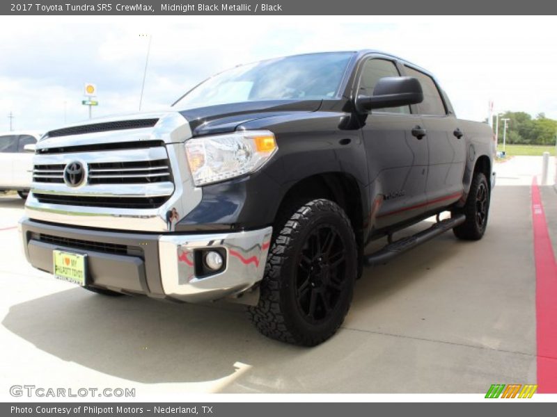 Midnight Black Metallic / Black 2017 Toyota Tundra SR5 CrewMax