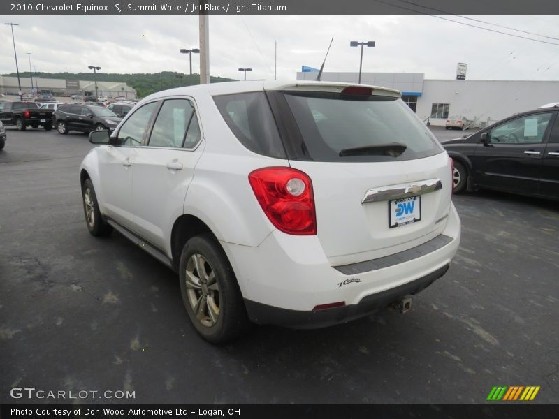 Summit White / Jet Black/Light Titanium 2010 Chevrolet Equinox LS