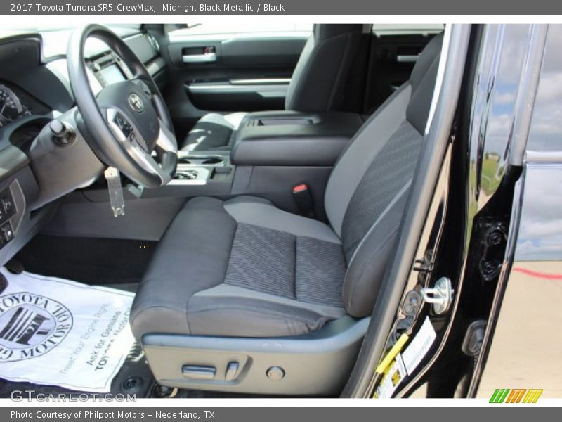Midnight Black Metallic / Black 2017 Toyota Tundra SR5 CrewMax
