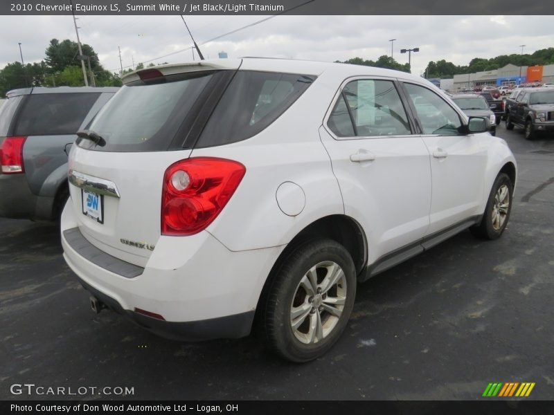 Summit White / Jet Black/Light Titanium 2010 Chevrolet Equinox LS
