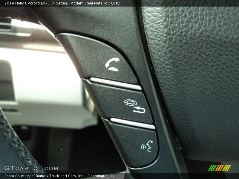 Modern Steel Metallic / Gray 2014 Honda Accord EX-L V6 Sedan