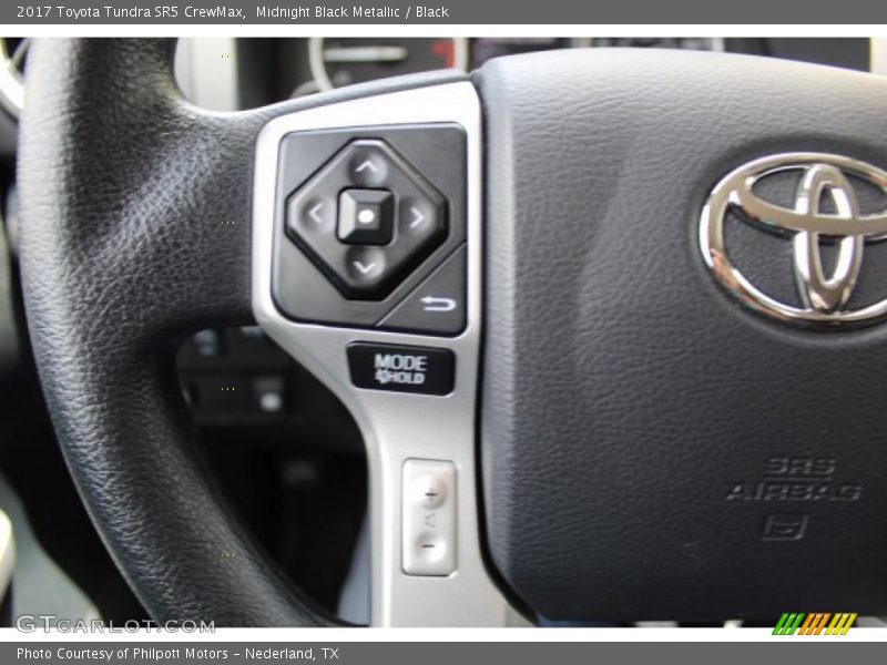 Midnight Black Metallic / Black 2017 Toyota Tundra SR5 CrewMax