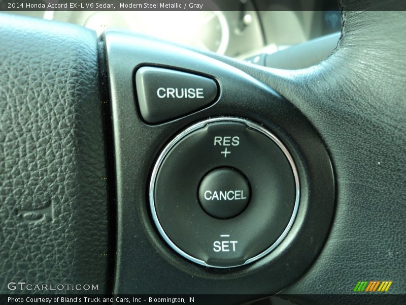 Modern Steel Metallic / Gray 2014 Honda Accord EX-L V6 Sedan