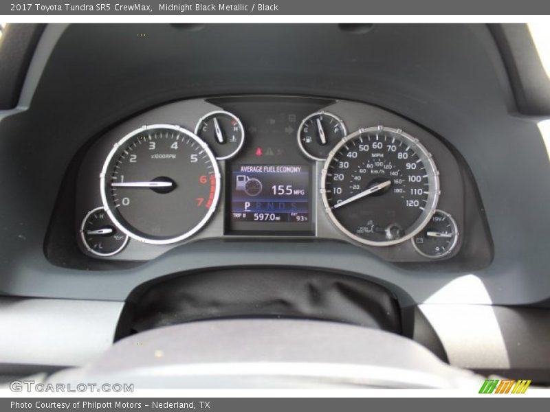 Midnight Black Metallic / Black 2017 Toyota Tundra SR5 CrewMax