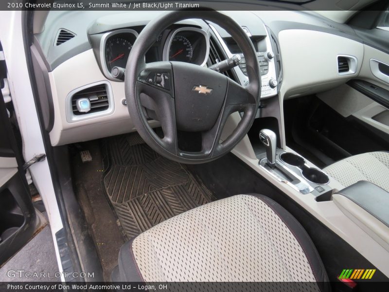 Summit White / Jet Black/Light Titanium 2010 Chevrolet Equinox LS