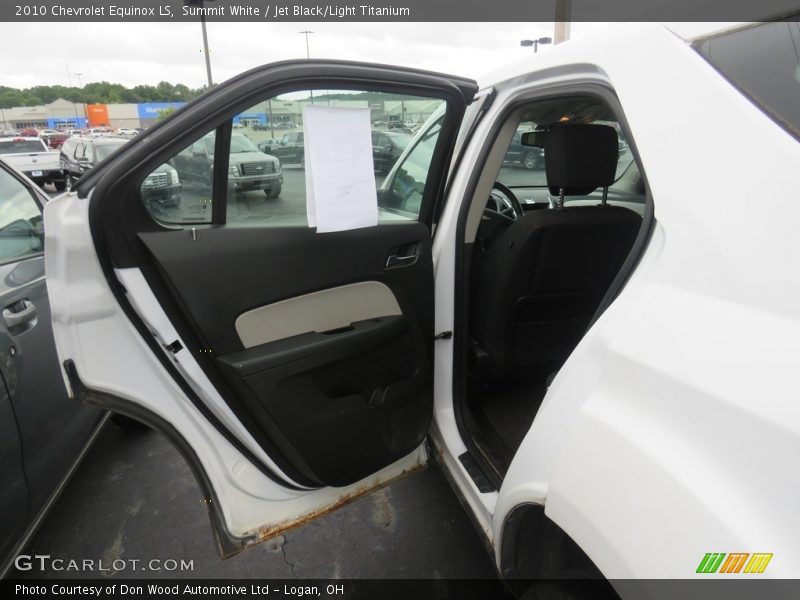 Summit White / Jet Black/Light Titanium 2010 Chevrolet Equinox LS