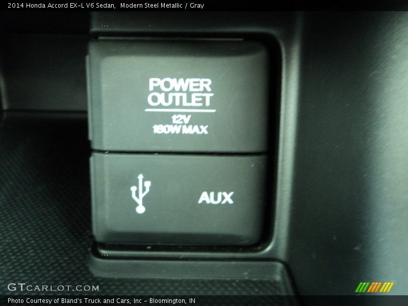 Modern Steel Metallic / Gray 2014 Honda Accord EX-L V6 Sedan