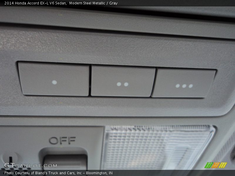 Modern Steel Metallic / Gray 2014 Honda Accord EX-L V6 Sedan