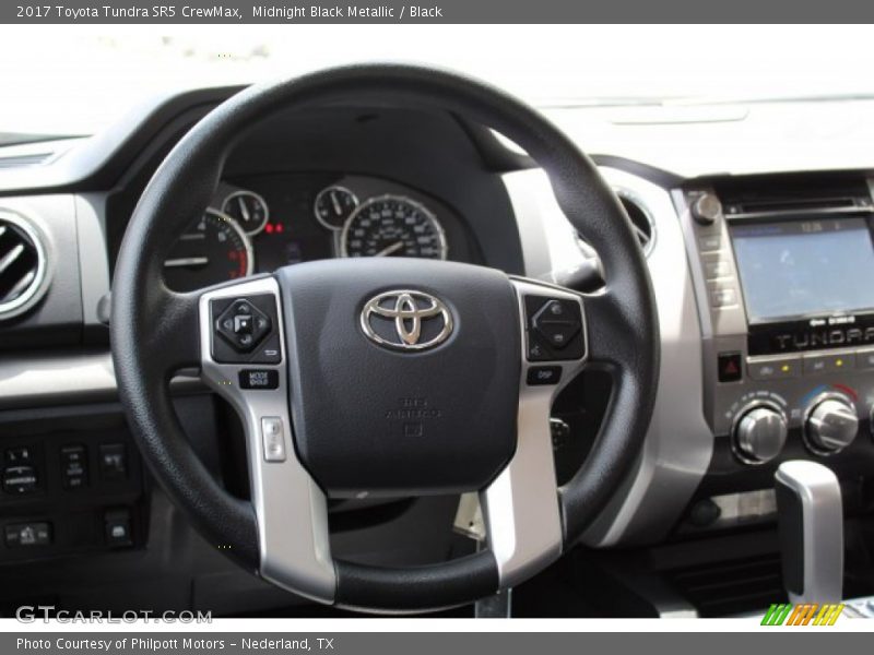 Midnight Black Metallic / Black 2017 Toyota Tundra SR5 CrewMax