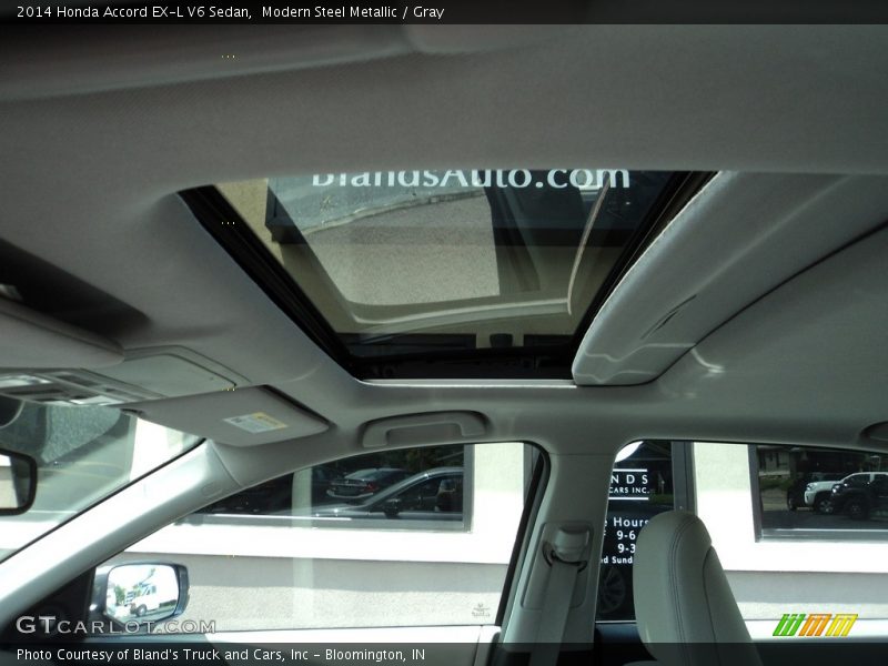 Modern Steel Metallic / Gray 2014 Honda Accord EX-L V6 Sedan