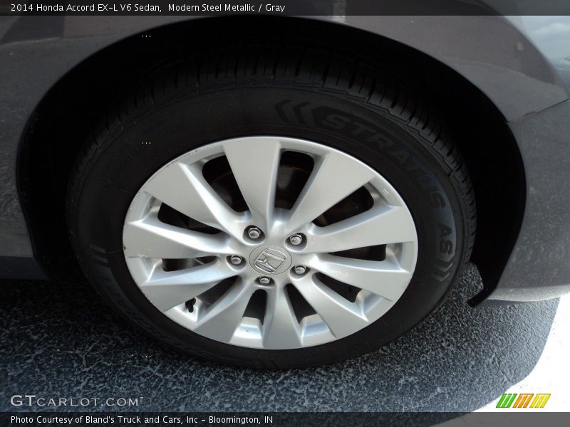 Modern Steel Metallic / Gray 2014 Honda Accord EX-L V6 Sedan
