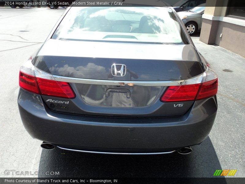 Modern Steel Metallic / Gray 2014 Honda Accord EX-L V6 Sedan