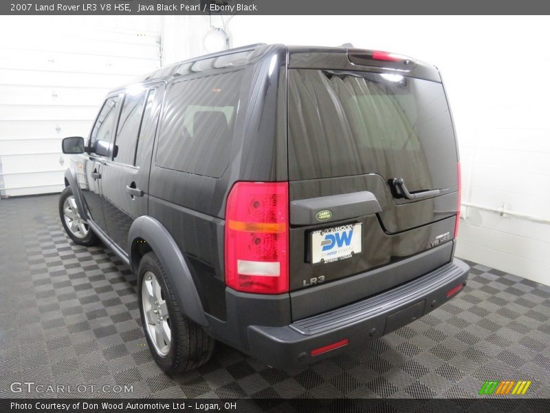 Java Black Pearl / Ebony Black 2007 Land Rover LR3 V8 HSE