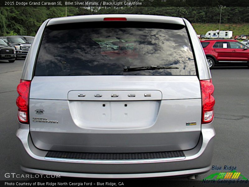 Billet Silver Metallic / Black/Light Graystone 2015 Dodge Grand Caravan SE