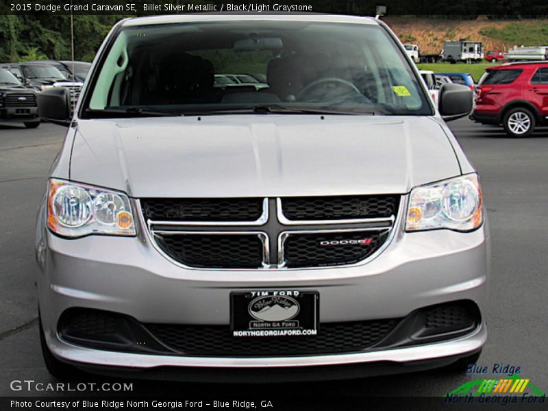 Billet Silver Metallic / Black/Light Graystone 2015 Dodge Grand Caravan SE