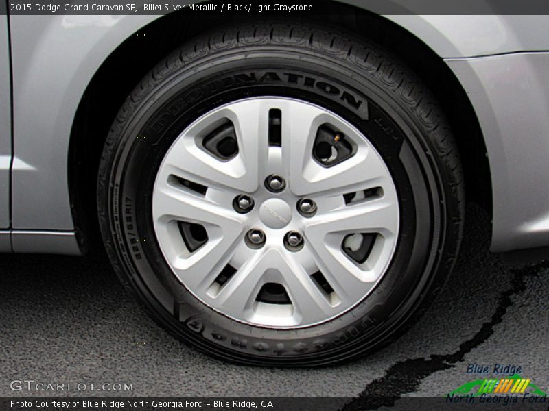 Billet Silver Metallic / Black/Light Graystone 2015 Dodge Grand Caravan SE