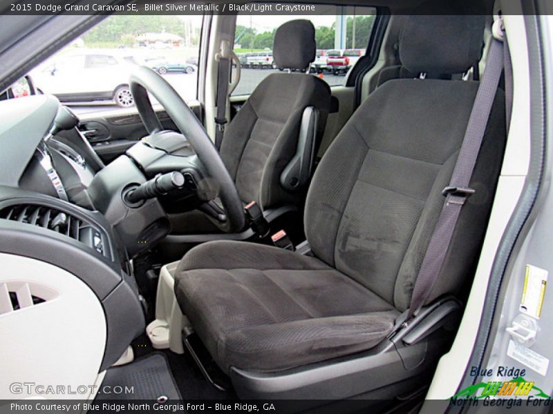 Billet Silver Metallic / Black/Light Graystone 2015 Dodge Grand Caravan SE