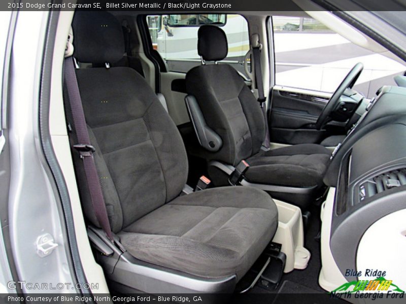 Billet Silver Metallic / Black/Light Graystone 2015 Dodge Grand Caravan SE