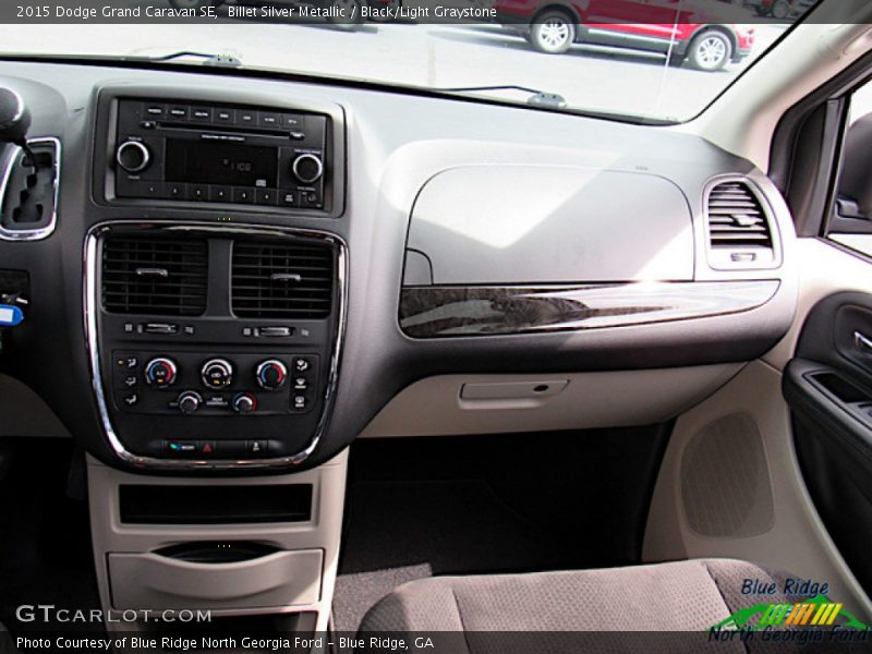 Billet Silver Metallic / Black/Light Graystone 2015 Dodge Grand Caravan SE