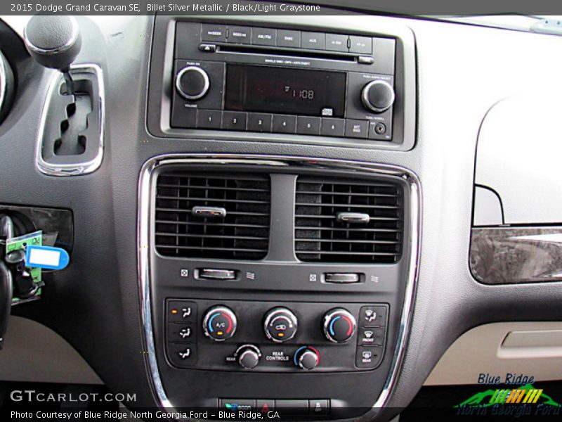 Billet Silver Metallic / Black/Light Graystone 2015 Dodge Grand Caravan SE