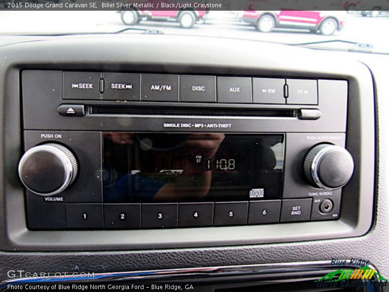 Billet Silver Metallic / Black/Light Graystone 2015 Dodge Grand Caravan SE