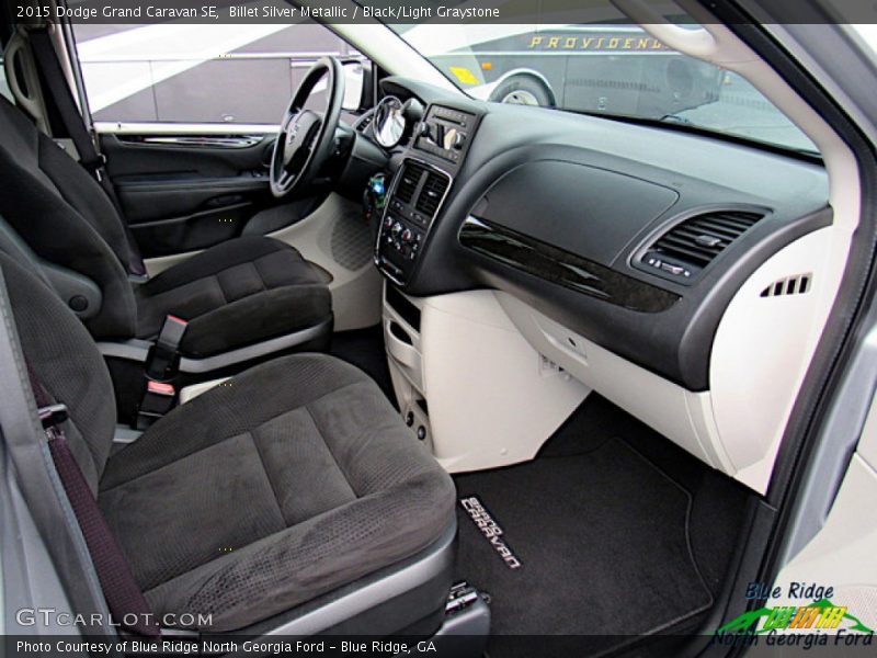Billet Silver Metallic / Black/Light Graystone 2015 Dodge Grand Caravan SE