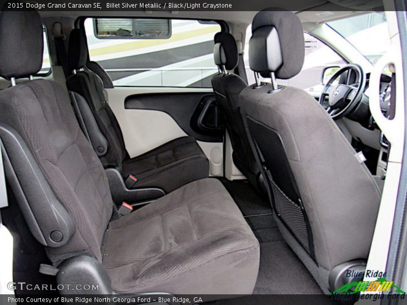 Billet Silver Metallic / Black/Light Graystone 2015 Dodge Grand Caravan SE