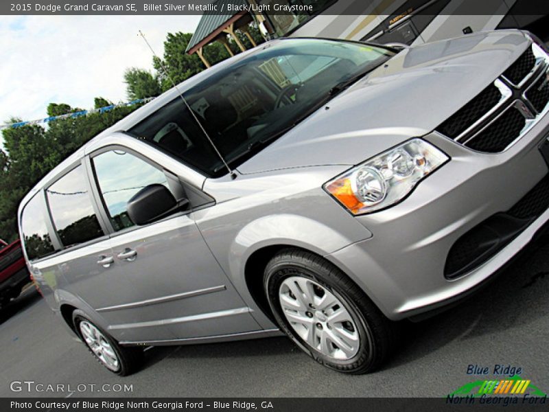 Billet Silver Metallic / Black/Light Graystone 2015 Dodge Grand Caravan SE