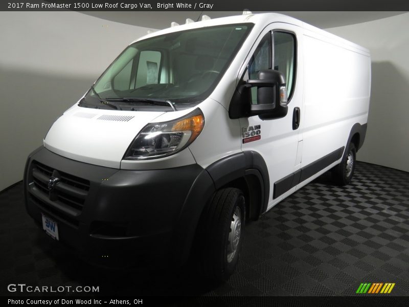 Bright White / Gray 2017 Ram ProMaster 1500 Low Roof Cargo Van