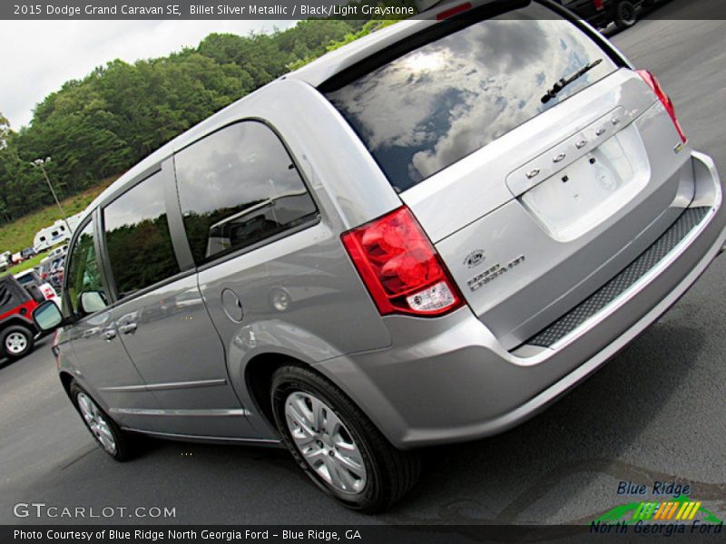 Billet Silver Metallic / Black/Light Graystone 2015 Dodge Grand Caravan SE