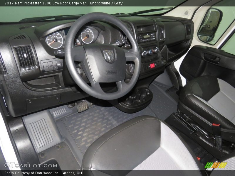 Bright White / Gray 2017 Ram ProMaster 1500 Low Roof Cargo Van