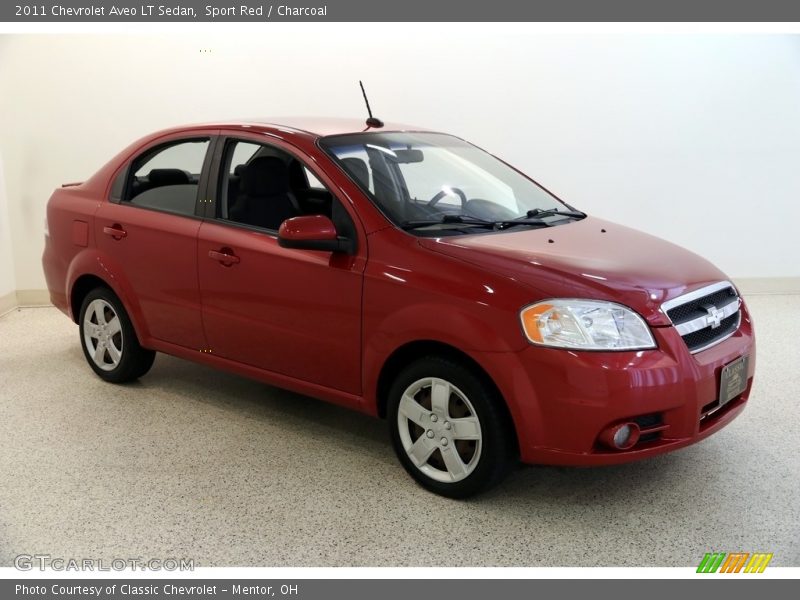 Sport Red / Charcoal 2011 Chevrolet Aveo LT Sedan