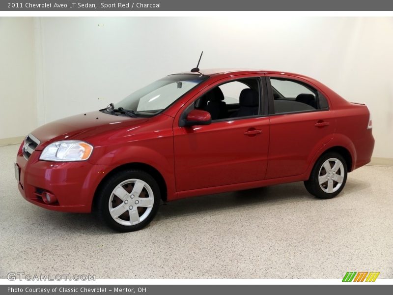 Sport Red / Charcoal 2011 Chevrolet Aveo LT Sedan