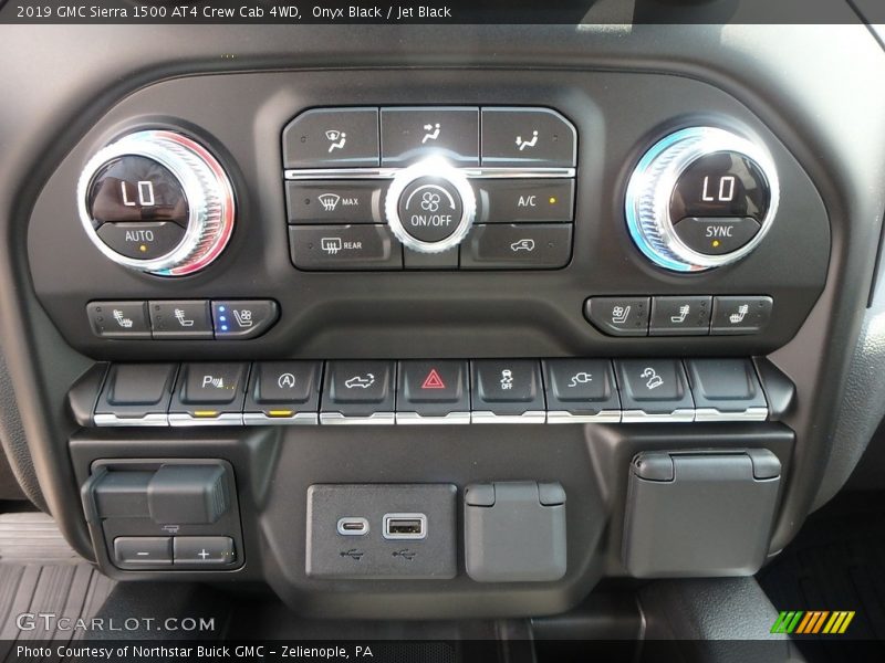 Controls of 2019 Sierra 1500 AT4 Crew Cab 4WD