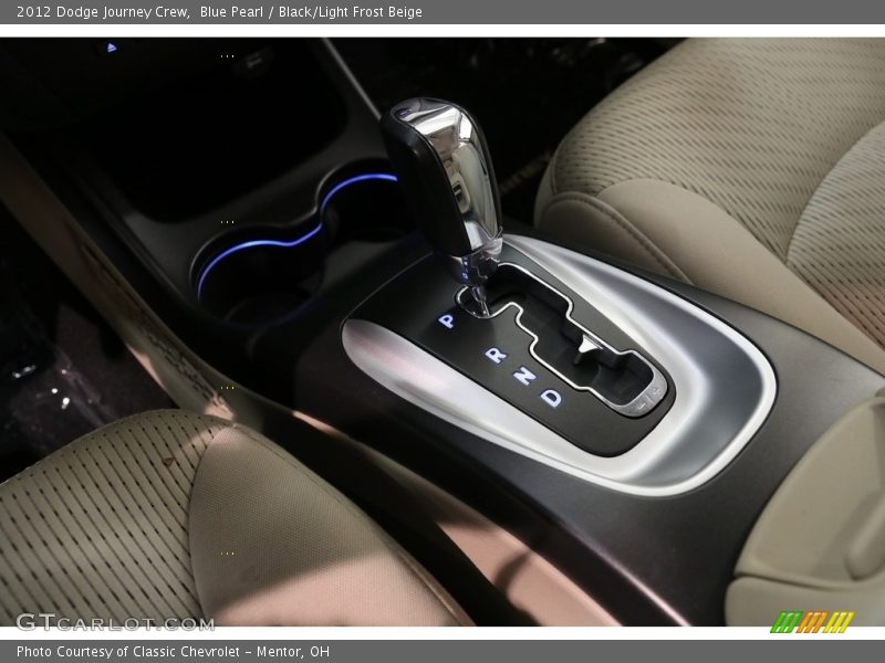Blue Pearl / Black/Light Frost Beige 2012 Dodge Journey Crew