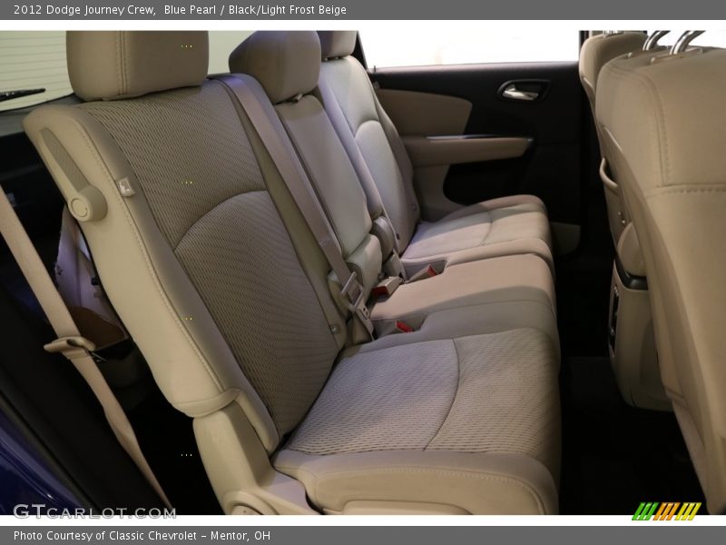 Blue Pearl / Black/Light Frost Beige 2012 Dodge Journey Crew