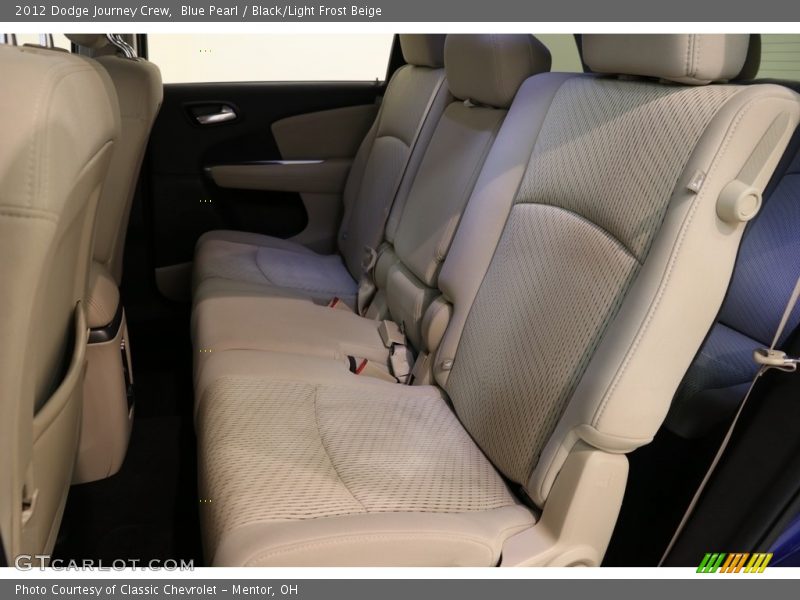 Blue Pearl / Black/Light Frost Beige 2012 Dodge Journey Crew